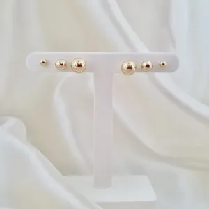 Brinco trio bolinhas (4mm, 6mm e 8mm)