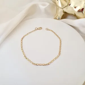 Pulseira elo piastine diamantado ( masculino/ unissex)