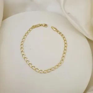 Pulseira masculina elo oval