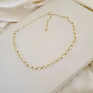 Choker elo losango achatado