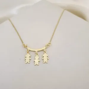 Colar canga de filhos 2 meninas e 1 menino