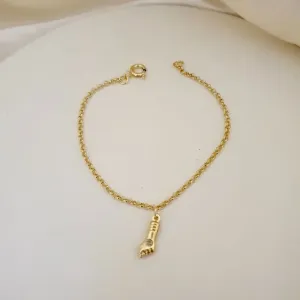 Pulseira infantil figa ponto de luz