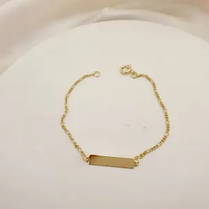 Pulseira infantil melindrosa placa