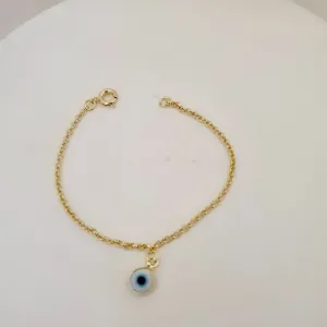 Pulseira infantil olho grego