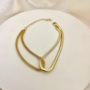 Pulseira dupla malhas