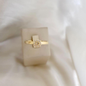 Anel chuveirinho zirconia