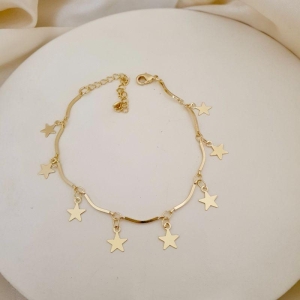Pulseira pingentes estrelas