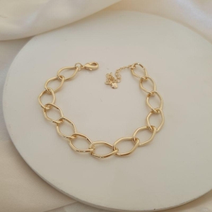 Pulseira elo losango