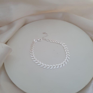 Pulseira prata setas foscas