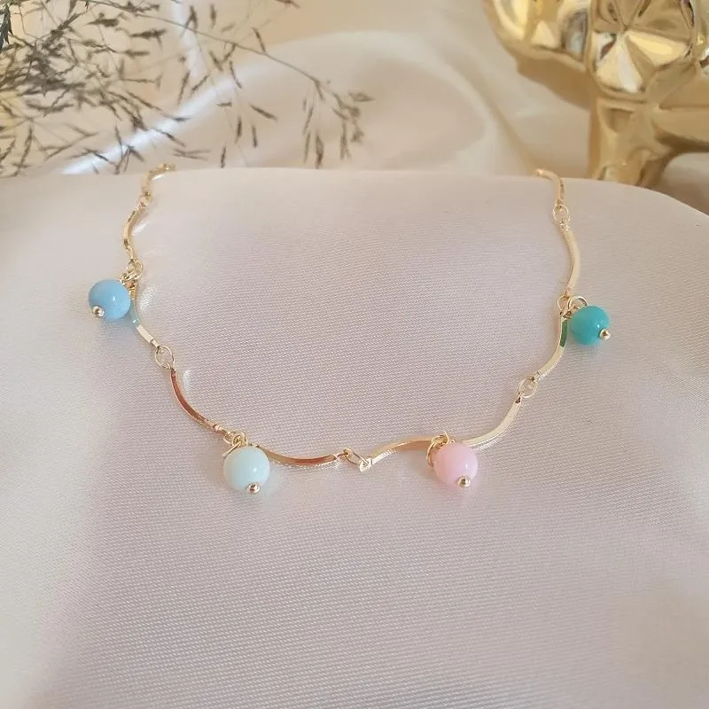 Choker bolas coloridas (candy colors)