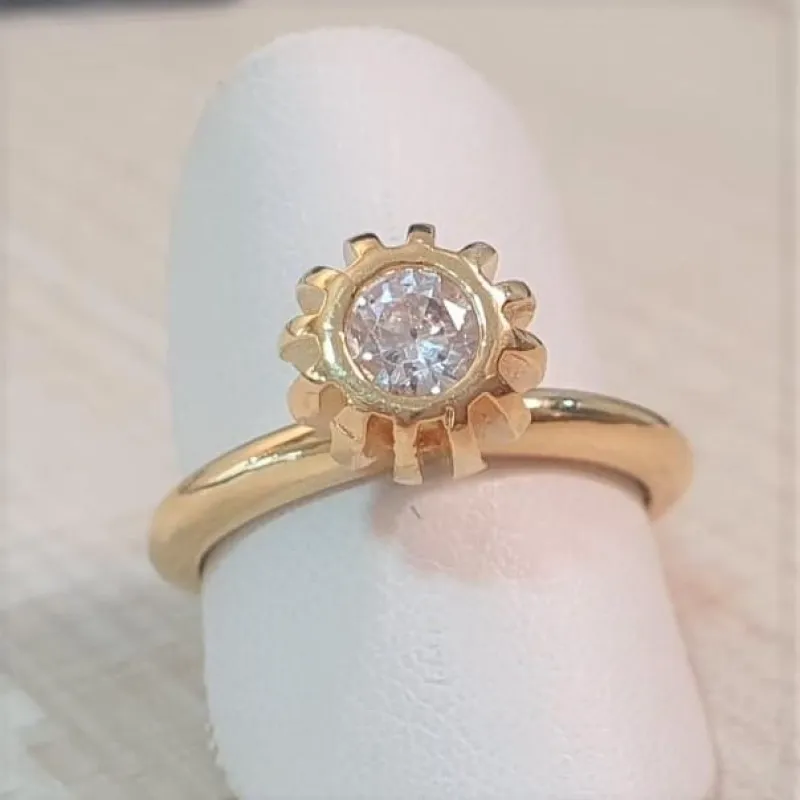 SOLITÁRIO ZIRCONIA 4MM ALTO