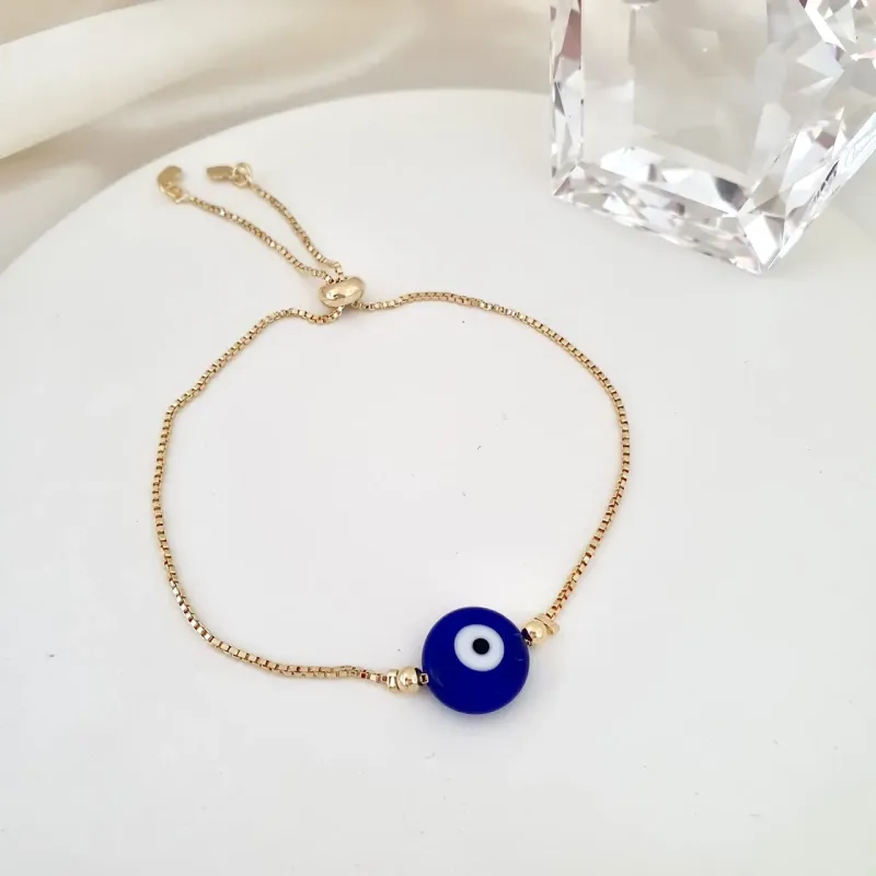 Pulseira gravatinha olho grego