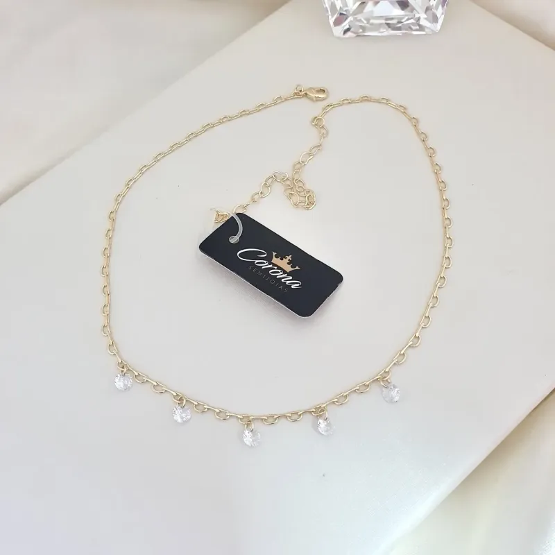Choker elo e zircônias
