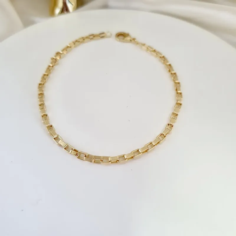 Pulseira masculina veneziana 3mm