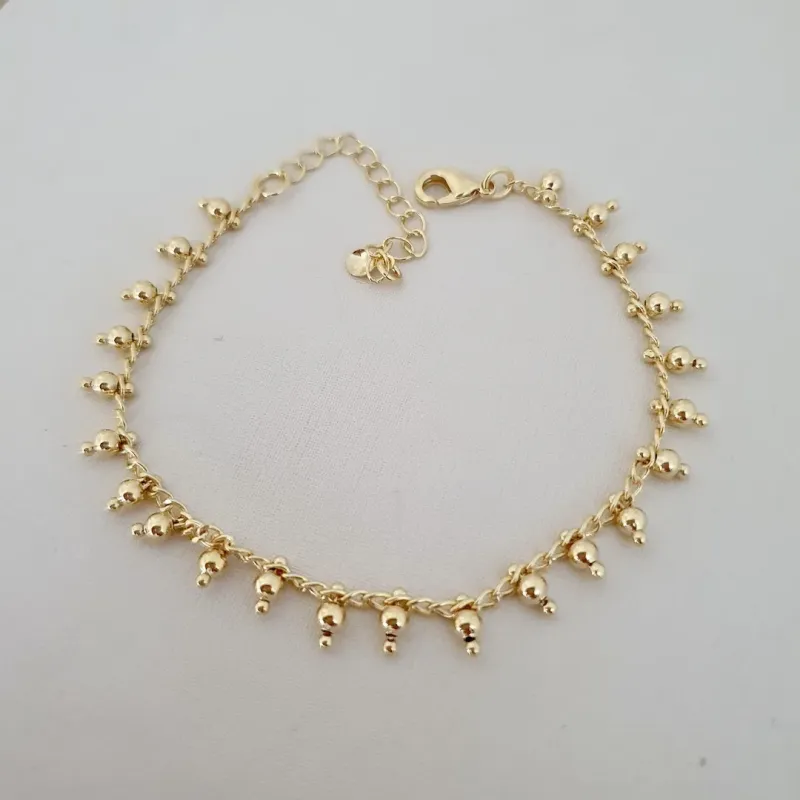 Pulseira pingente bolinhas