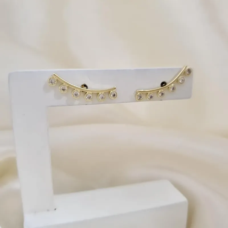 Brinco ear cuff canga zirconias