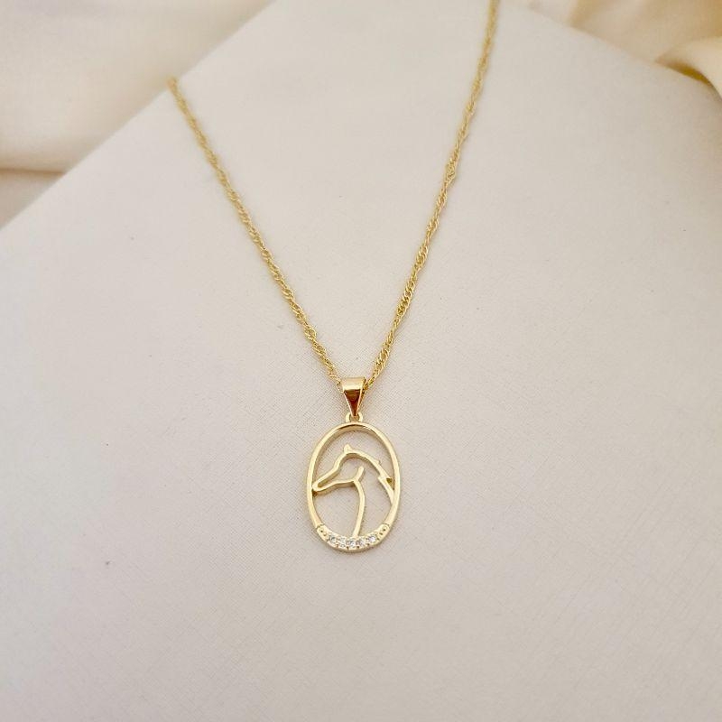 Colar pingente cavalo