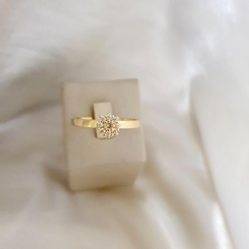 Anel chuveirinho zirconia