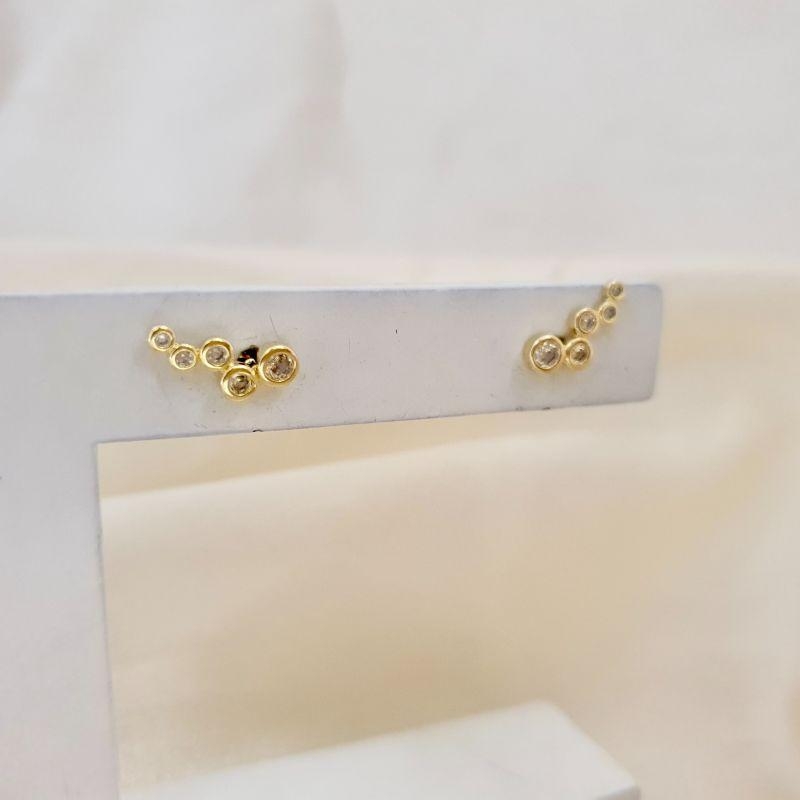 Brinco ear cuff zirconias