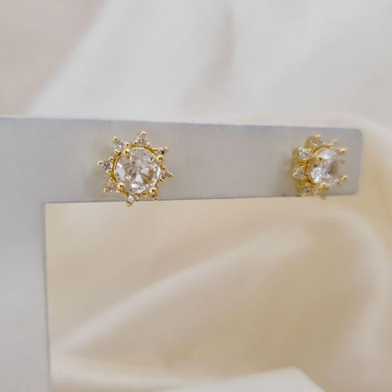 Brinco zirconia e contorno zirconias