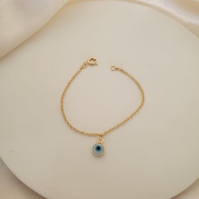 Pulseira infantil olho grego