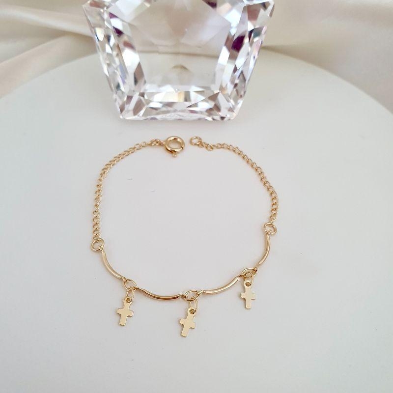 Pulseira infantil cruz