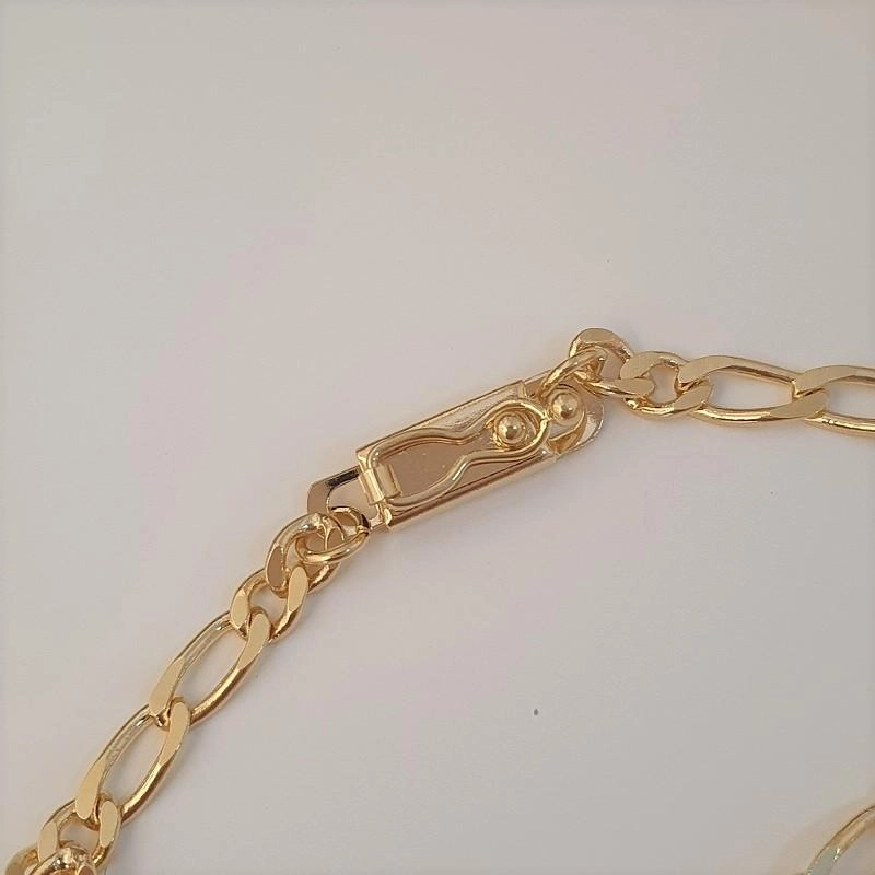 Pulseira elo fígaro com fecho gaveta