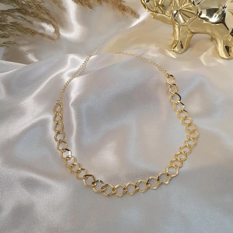 Choker com elo grumet losango