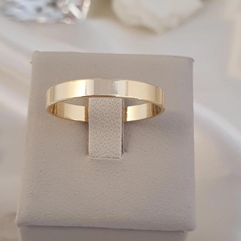 Anel estilo aliança 3mm