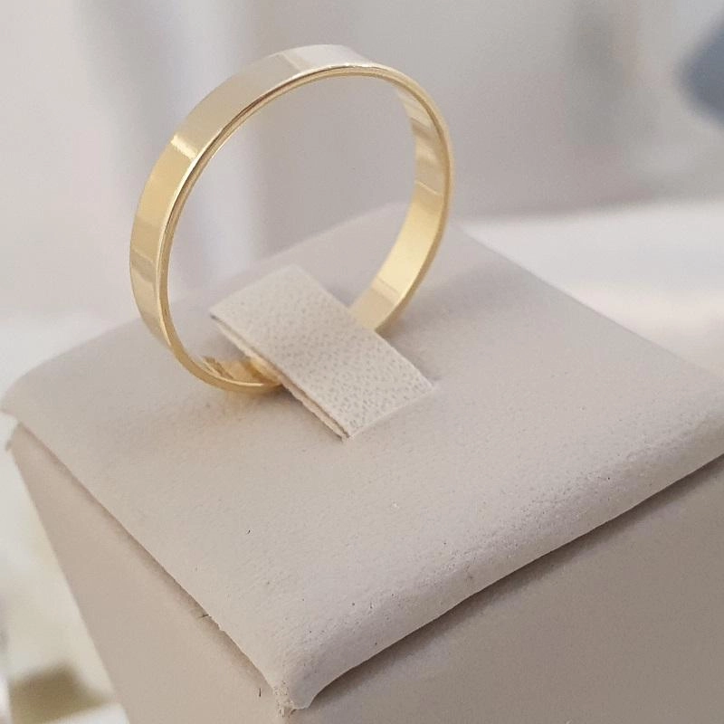 Anel estilo aliança 3mm
