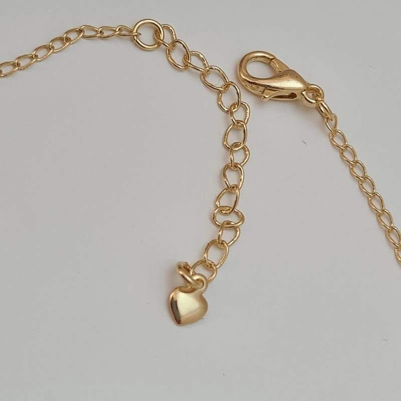Pulseira com pingente gota fosca