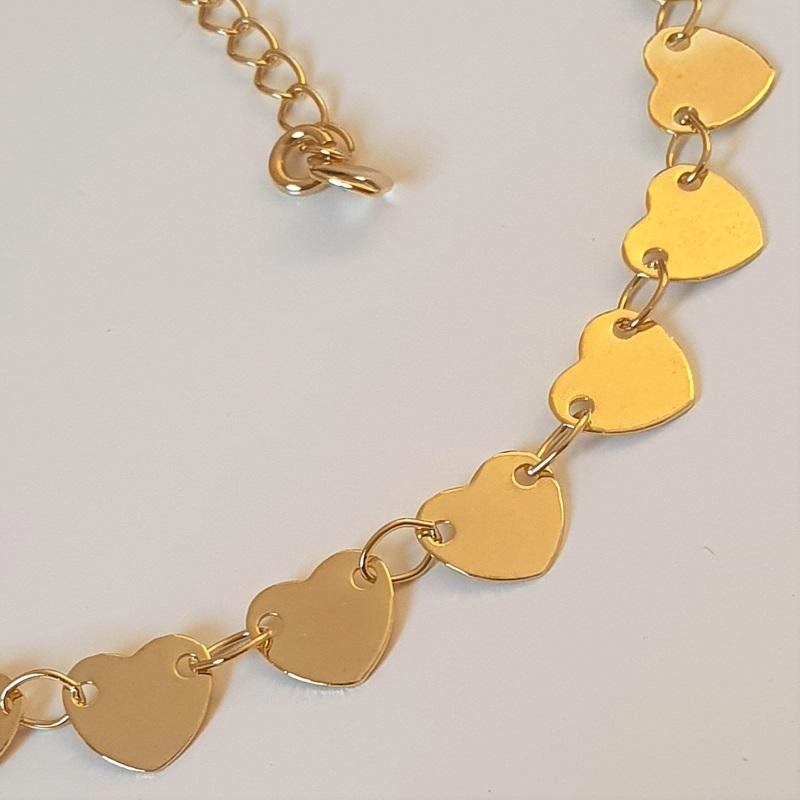 Pulseira chapa coração