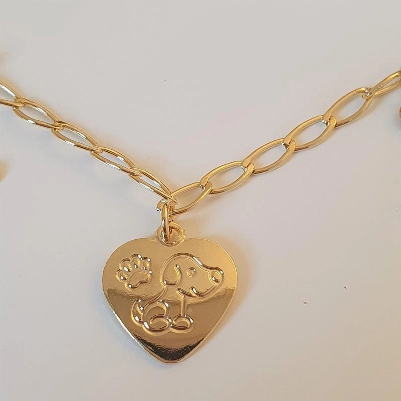 Pulseira cachorro e osso