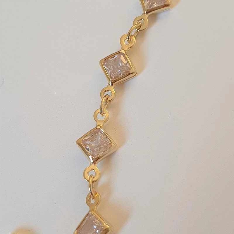 Pulseira com losango zircônia