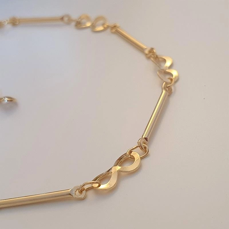 Pulseira tubo e infinito