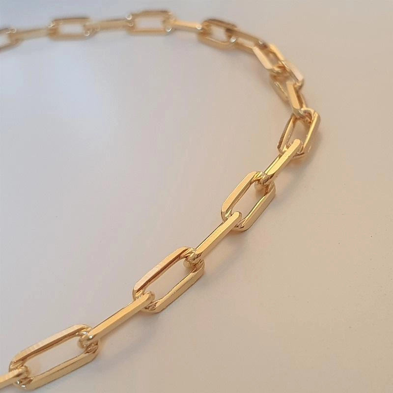 Pulseira elo 4mm fecho gaveta