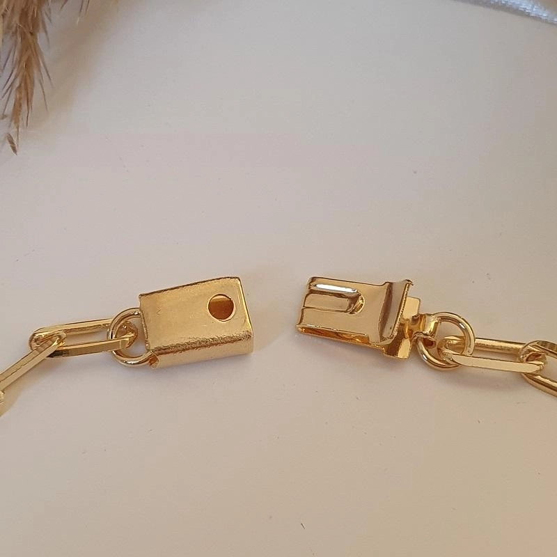 Pulseira elo 4mm fecho gaveta