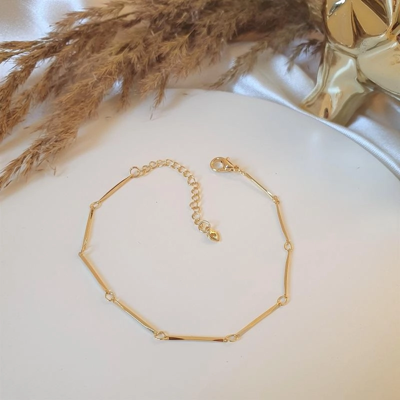 Pulseira tubos diamantados