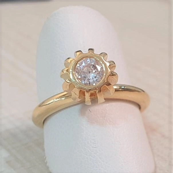 SOLITÁRIO ZIRCONIA 4MM ALTO