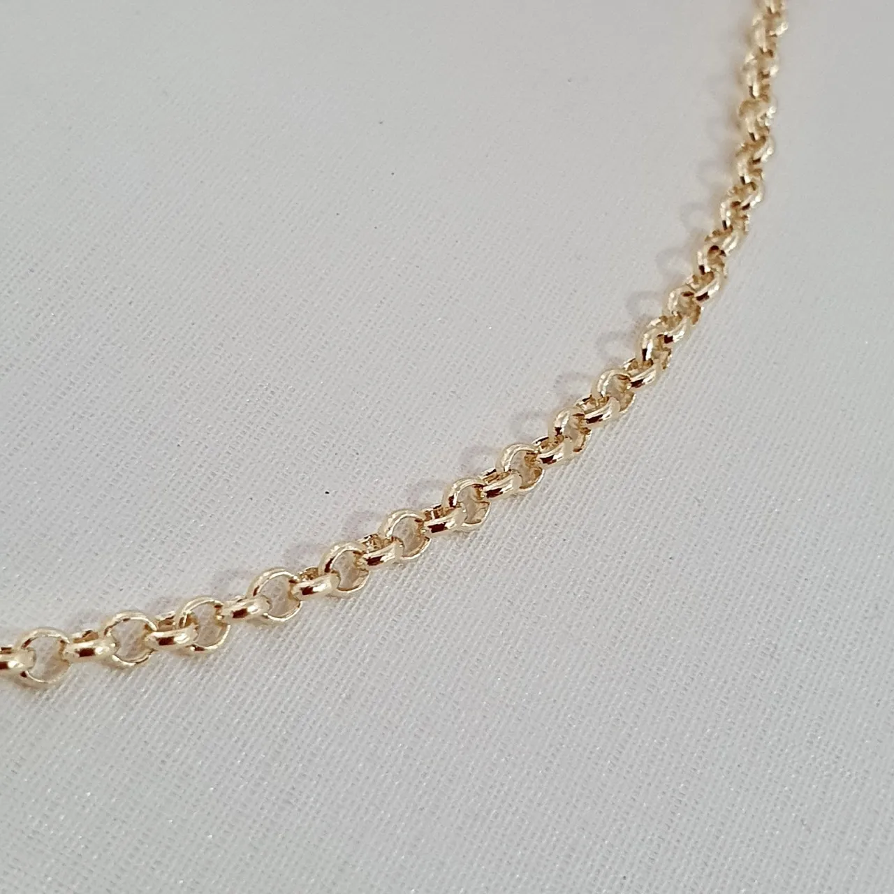 Colar elo português com fecho gaveta