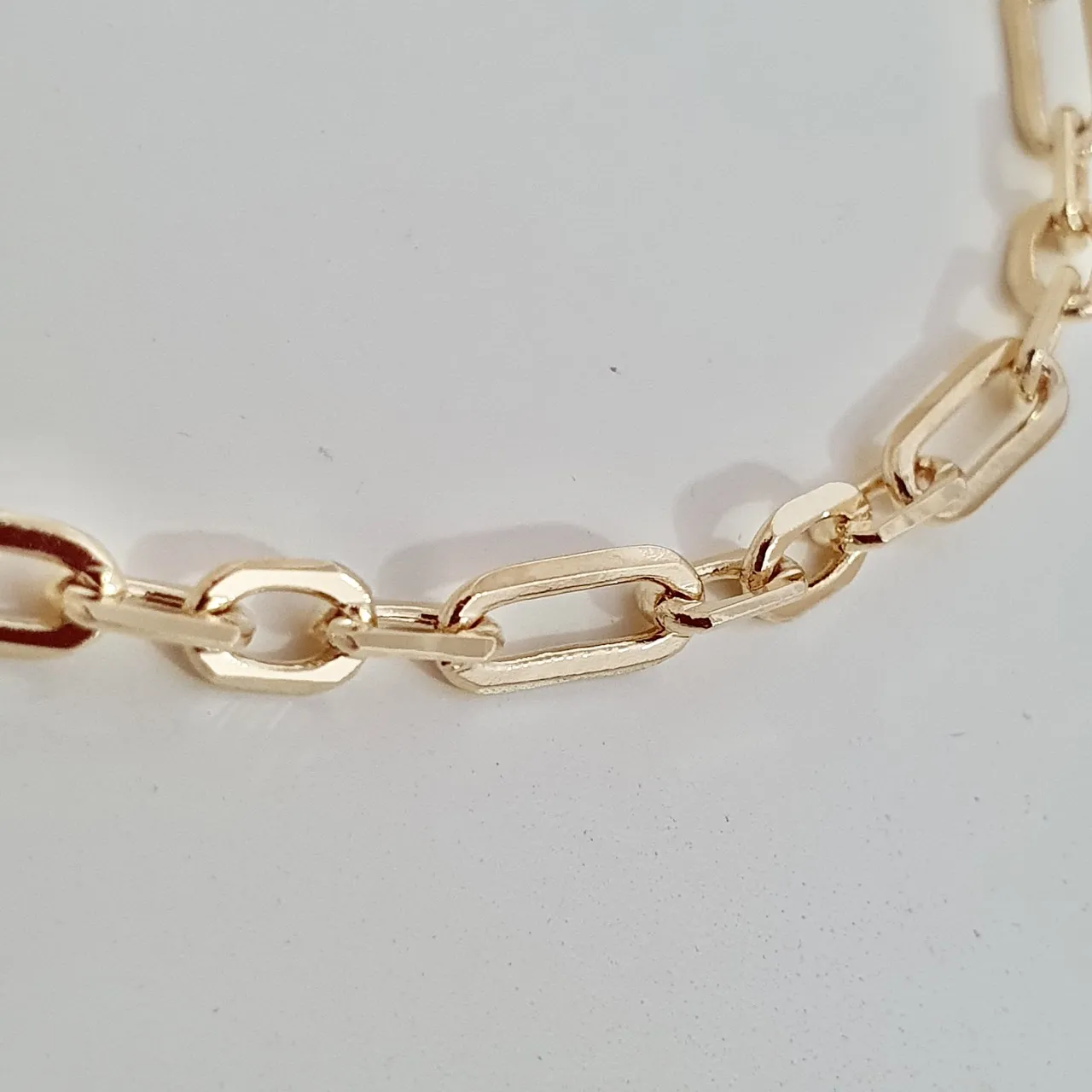 Pulseira elo fígaro quadrado