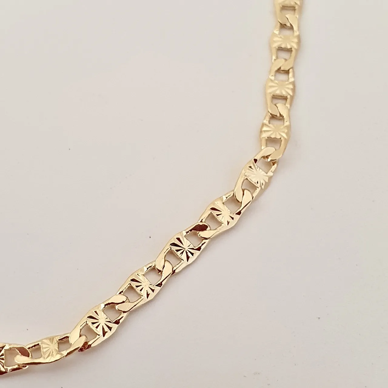 Pulseira elo piastine diamantado ( masculino/ unissex)