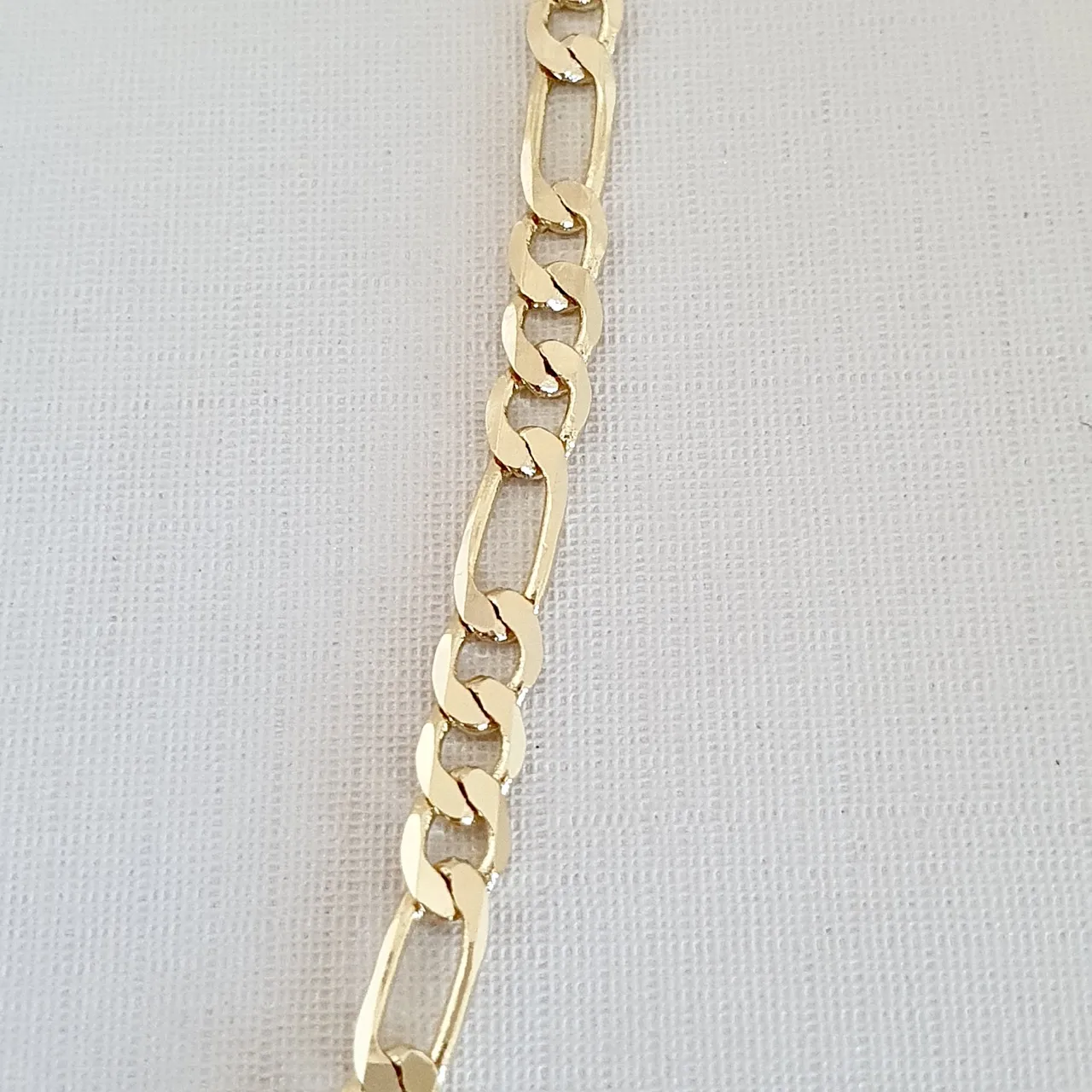 Colar corrente elo fígaro masculino 3mm 60cm