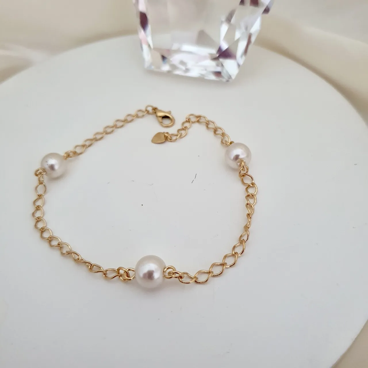 Pulseira com pérolas 5mm