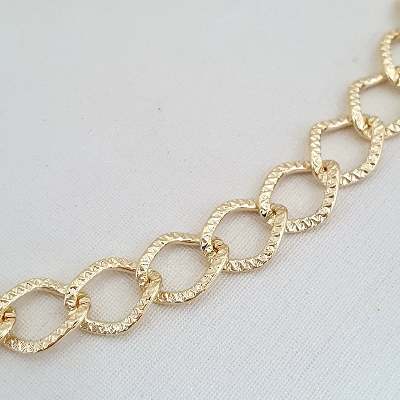 Colar choker elo diamantado 9mm