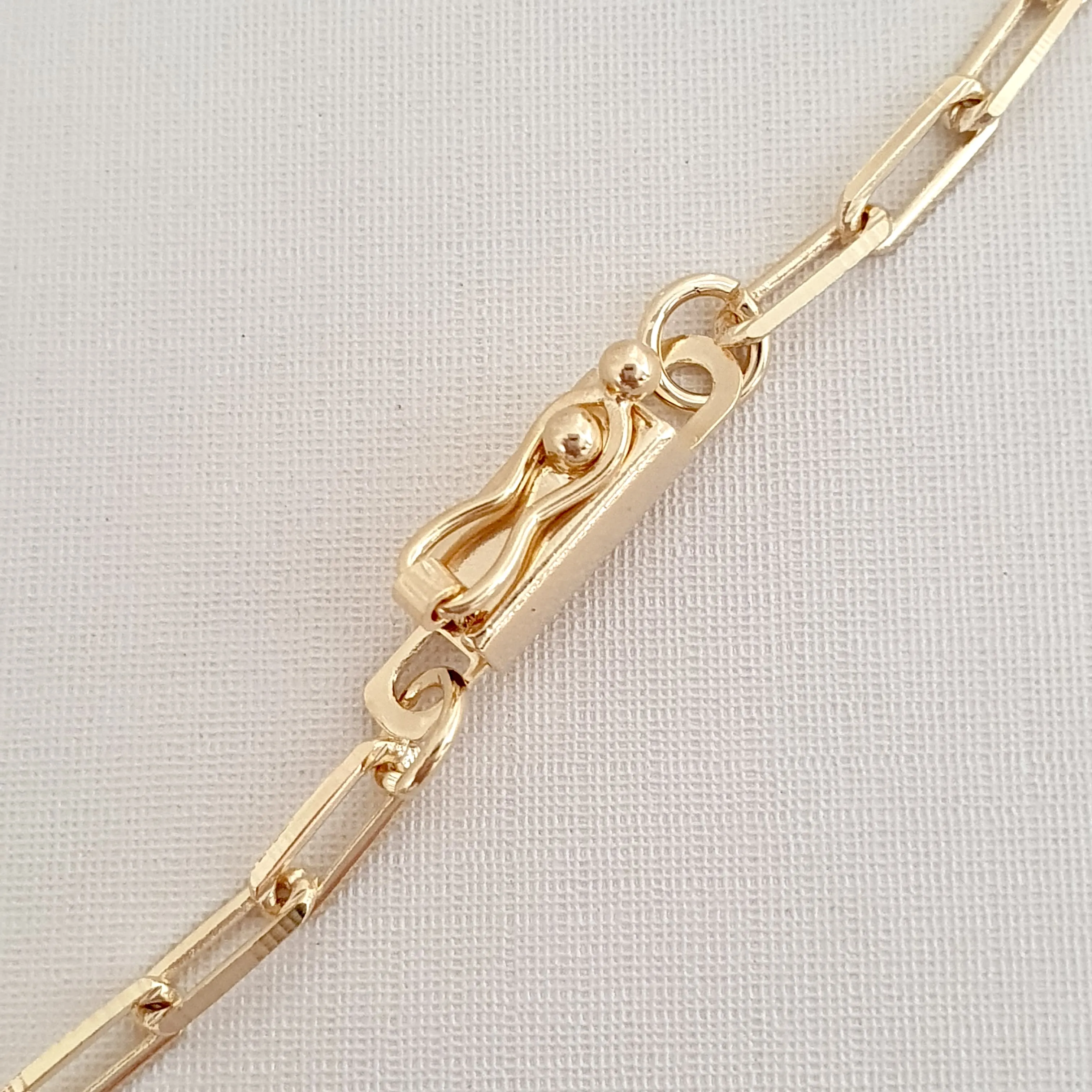 Colar masculino elo cartier fecho gaveta