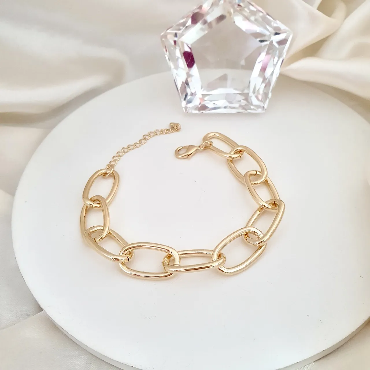 Pulseira elos grossos