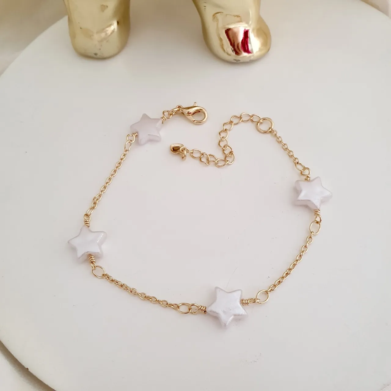 Pulseira estrela perolada