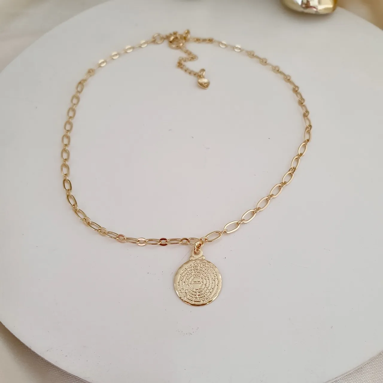 Tornozeleira medalha oração Pai Nosso