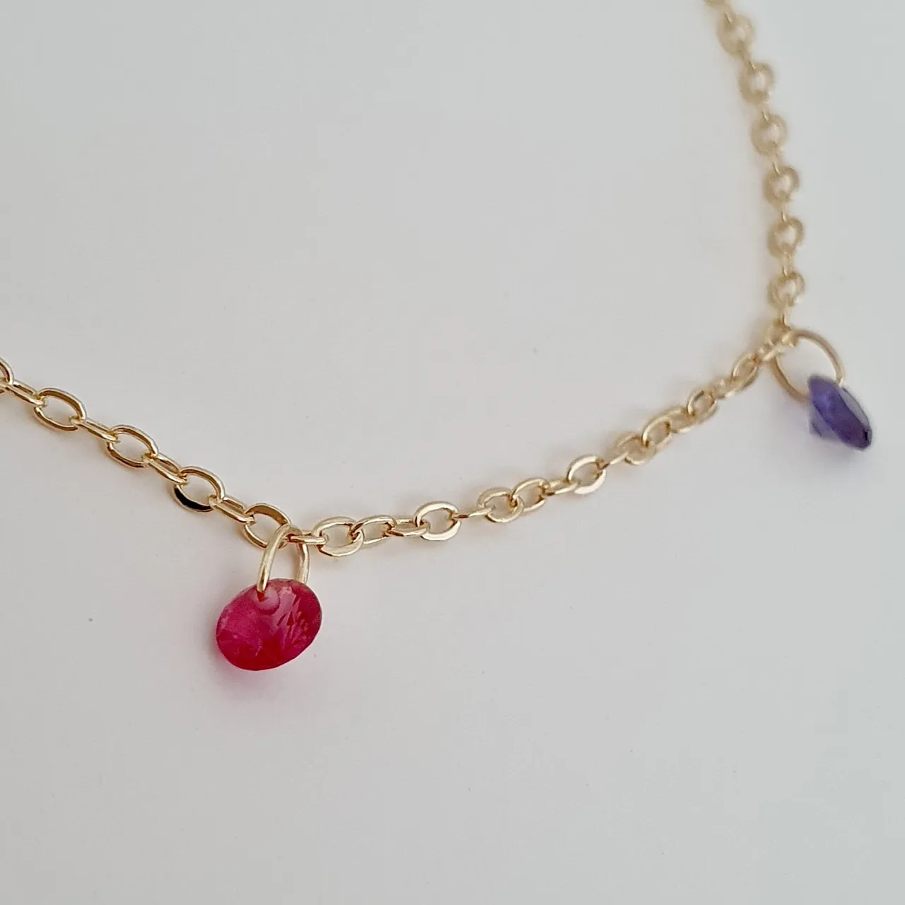 Pulseira infantil zircônias coloridas